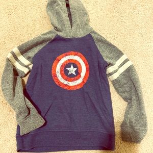 Captain America sweatshirt!